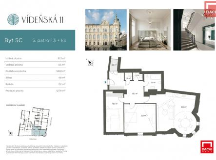 Prodej bytu, 3+kk, 127 m²