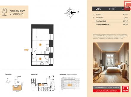 Prodej bytu, 1+kk, 25 m²