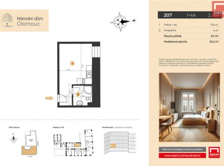 Prodej bytu, 1+kk, 22 m²