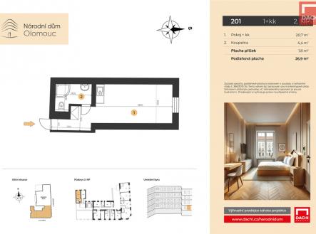 Prodej bytu, 1+kk, 26 m²