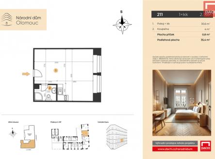 Prodej bytu, 1+kk, 35 m²