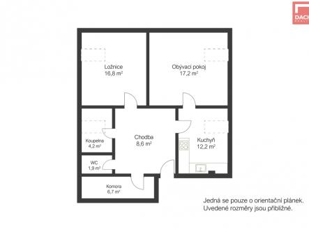 Prodej bytu, 2+1, 68 m²