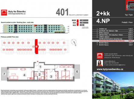 Prodej bytu, 2+kk, 74 m²