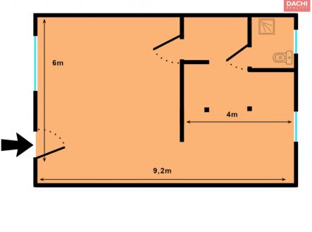 Prodej obchodní prostory, 55 m²