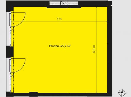 Prodej - obchodní prostor, 46 m²