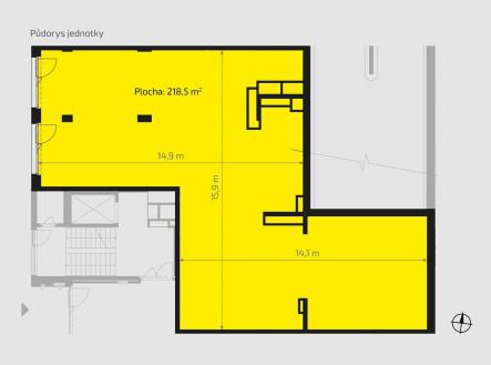 Prodej - obchodní prostor, 219 m²