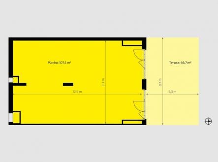 Prodej - obchodní prostor, 108 m²