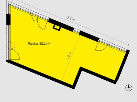 Prodej - obchodní prostor, 50 m²