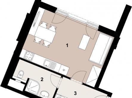 Prodej bytu, 1+kk, 35 m²