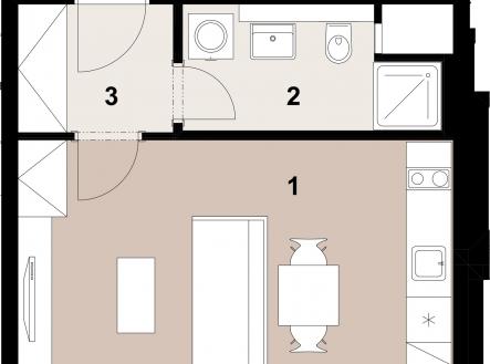 Prodej bytu, 1+kk, 30 m²