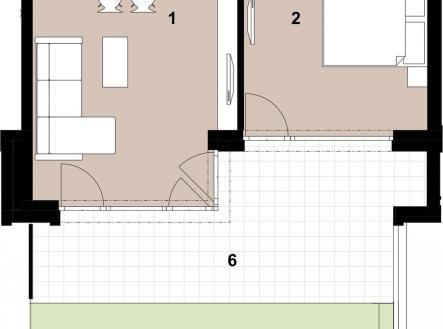 Prodej bytu, 2+kk, 63 m²