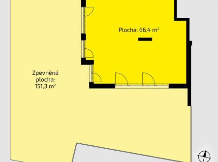 Prodej obchodní prostor, 66 m²