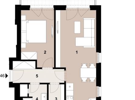 Prodej bytu, 2+kk, 56 m²