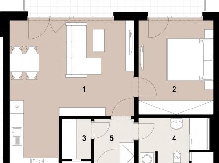 Prodej bytu, 2+kk, 56 m²
