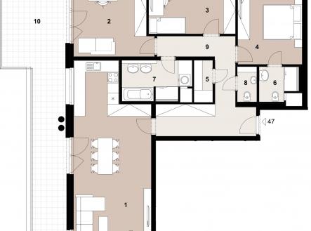 Prodej bytu, 4+kk, 112 m²