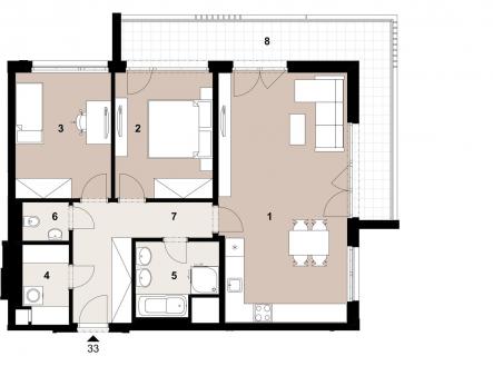 Prodej bytu, 3+kk, 81 m²
