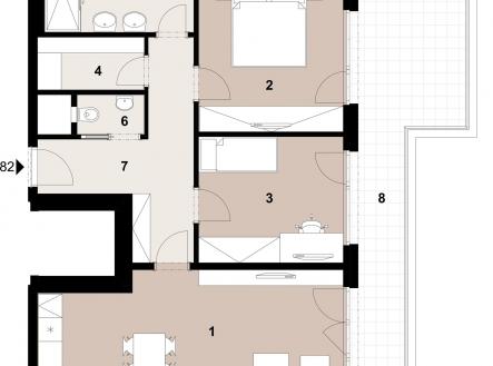 Prodej bytu, 3+kk, 76 m²