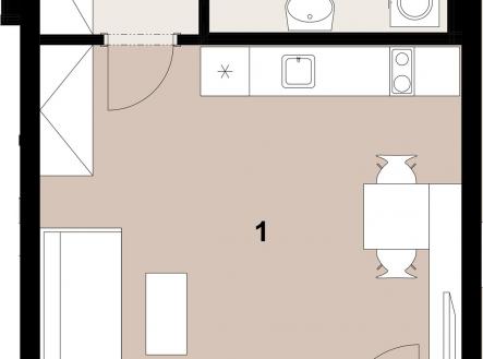 Prodej bytu, 1+kk, 33 m²