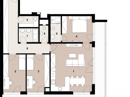 Prodej bytu, 4+kk, 104 m²