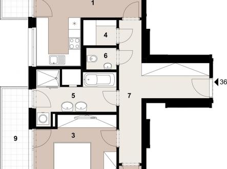 Prodej bytu, 3+kk, 89 m²