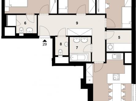 Prodej bytu, 4+kk, 96 m²