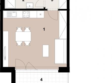 Prodej bytu, 1+kk, 34 m²