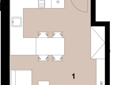 Prodej bytu, 1+kk, 35 m²