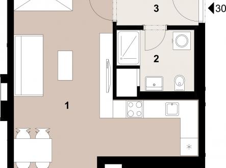 Prodej bytu, 1+kk, 37 m²