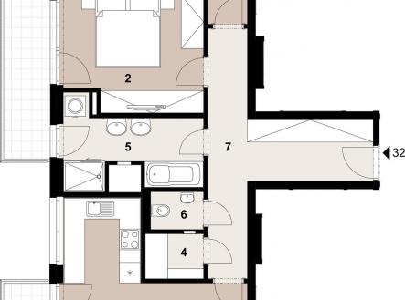 Prodej bytu, 3+kk, 85 m²