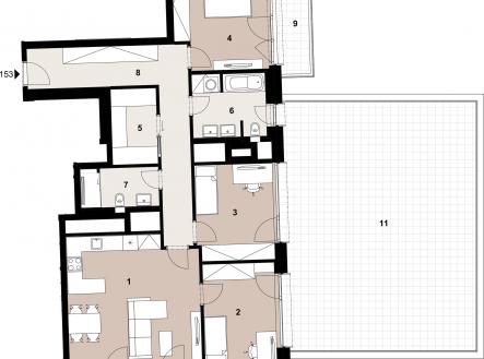 Prodej bytu, 4+kk, 107 m²