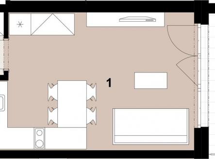Prodej bytu, 1+kk, 31 m²