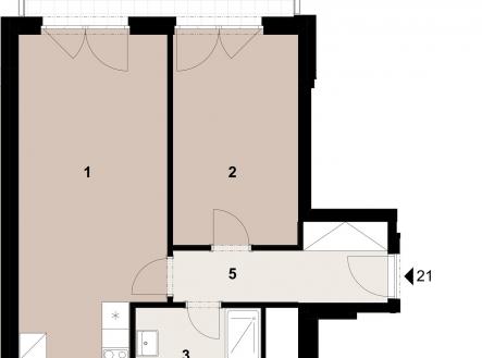 Prodej bytu, 2+kk, 54 m²