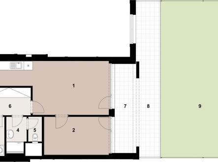 Prodej bytu, 2+kk, 52 m²