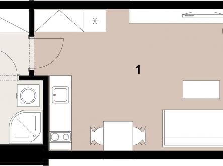 Prodej bytu, 1+kk, 31 m²