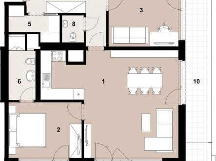 Prodej bytu, 4+kk, 108 m²