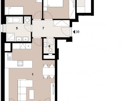 Prodej bytu, 3+kk, 79 m²