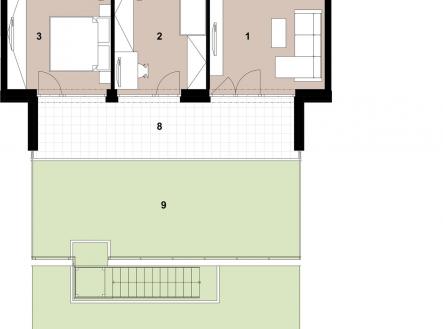 Prodej bytu, 3+kk, 69 m²