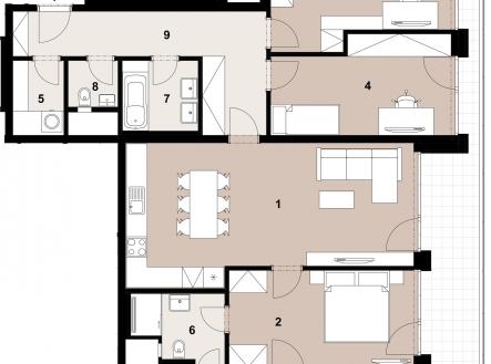 Prodej bytu, 4+kk, 105 m²
