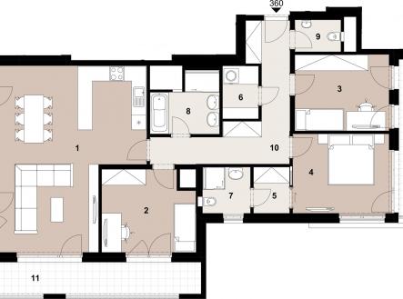 Prodej bytu, 4+kk, 109 m²