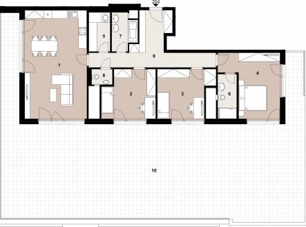 Prodej bytu, 4+kk, 118 m²
