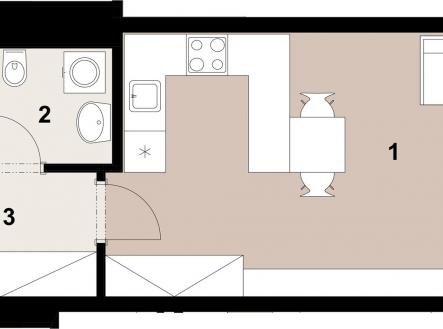 Prodej bytu, 1+kk, 35 m²