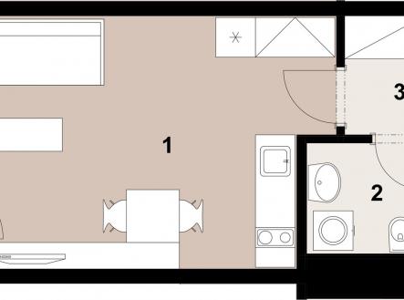 Prodej bytu, 1+kk, 30 m²