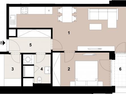 Prodej bytu, 2+kk, 57 m²