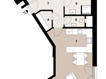 Prodej bytu, 3+kk, 80 m²