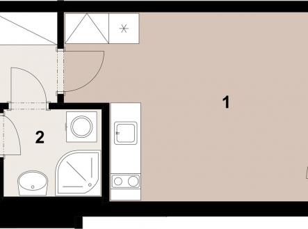 Prodej bytu, 1+kk, 29 m²