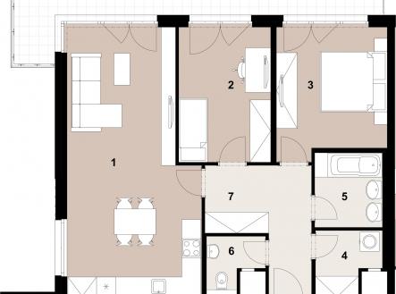 Prodej bytu, 3+kk, 79 m²