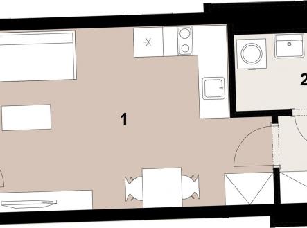 Prodej bytu, 1+kk, 31 m²