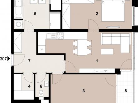 Prodej bytu, 3+kk, 76 m²