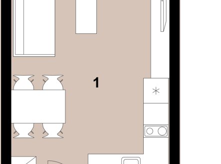 Prodej bytu, 1+kk, 31 m², Praha – náhled fotky 2