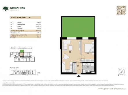 Prodej bytu, 2+kk, 47 m²